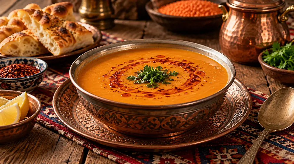 شوربة العدس الأحمر