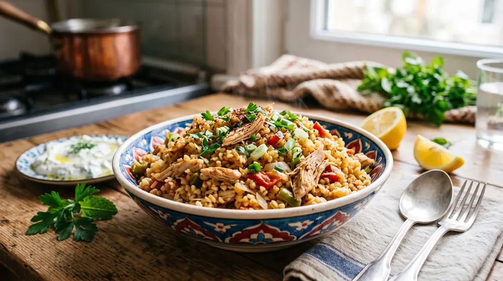 Tavuklu Bulgur Pilavı